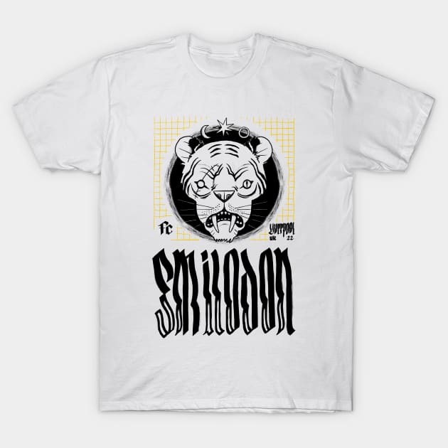 Smilodon / Sabre tooth tiger T-Shirt by Freaking Creatures